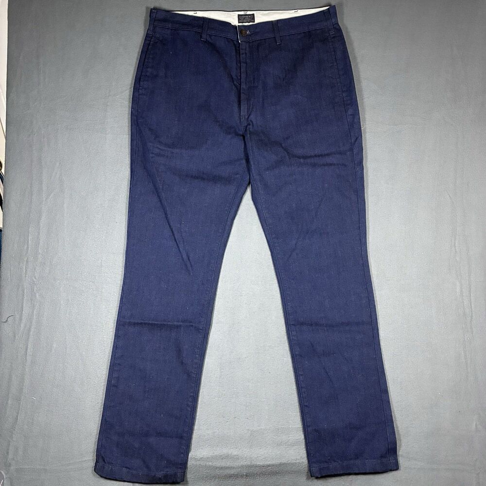 Levi's 511 Slim Fit Pants Mens 36x32 Navy Blue Chino Welt Stretch Twill 5 Pocket